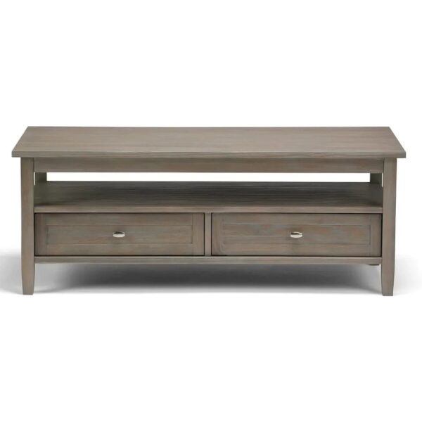 New Extendable Coffee Table Adjustable Reversible Wood Table Drawers