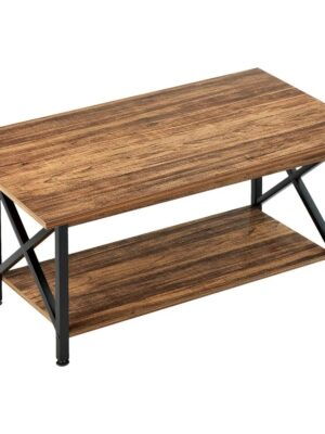 New Rectangle Coffee Wood Table Farmhouse Accent Center Table