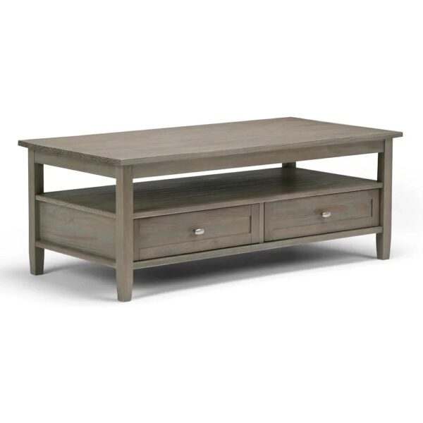 New Extendable Coffee Table Adjustable Reversible Wood Table Drawers