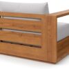 New Outdoor Wood Patio Chair Weather-Resistant Cushions Chair