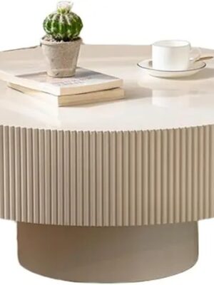 New Coffee Table Round Wood Modern Handcrafted Tea Table