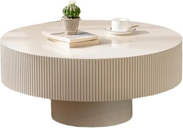 New Coffee Table Round Wood Modern Handcrafted Tea Table