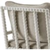 New Spindle Accent Chair Wood Frame High Resilience Cushion Armrest Chair