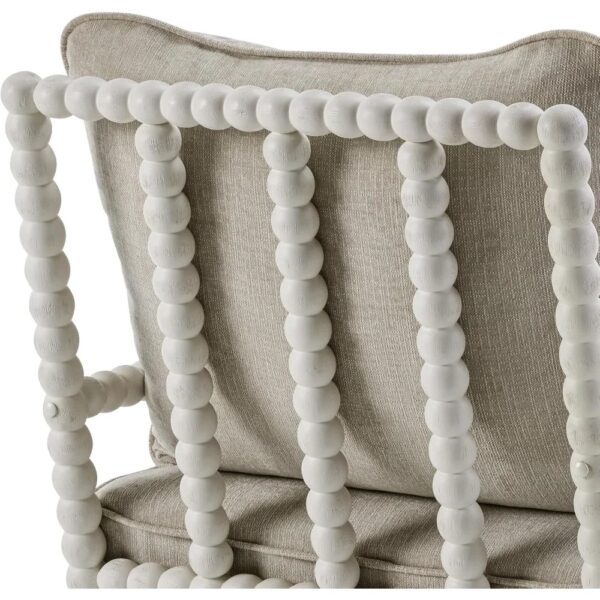 New Spindle Accent Chair Wood Frame High Resilience Cushion Armrest Chair
